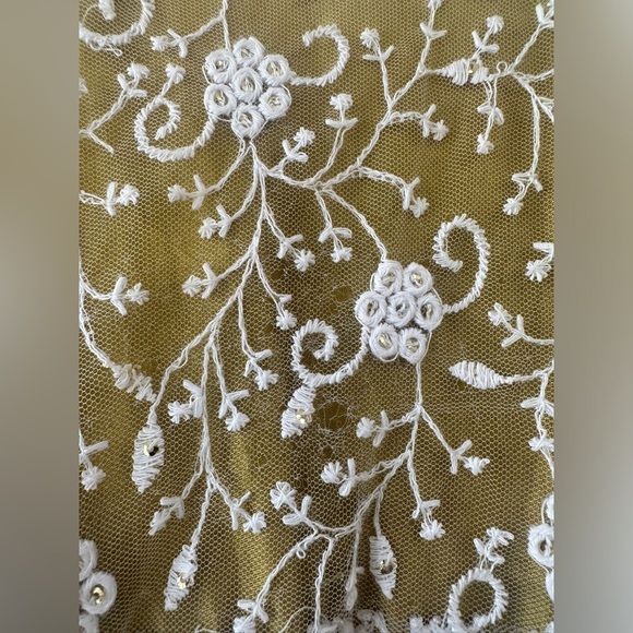 Salwar Suit - 3 piece Yellow - Beading & Lace-Adjustable Pant-See Measurement - Picture 10 of 10